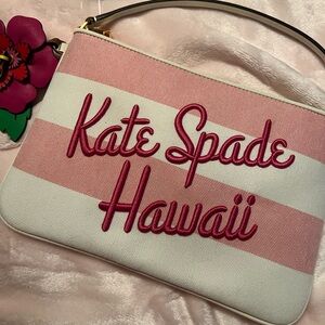 Kate Spade Hawaii Exclusive Canvas Pouch